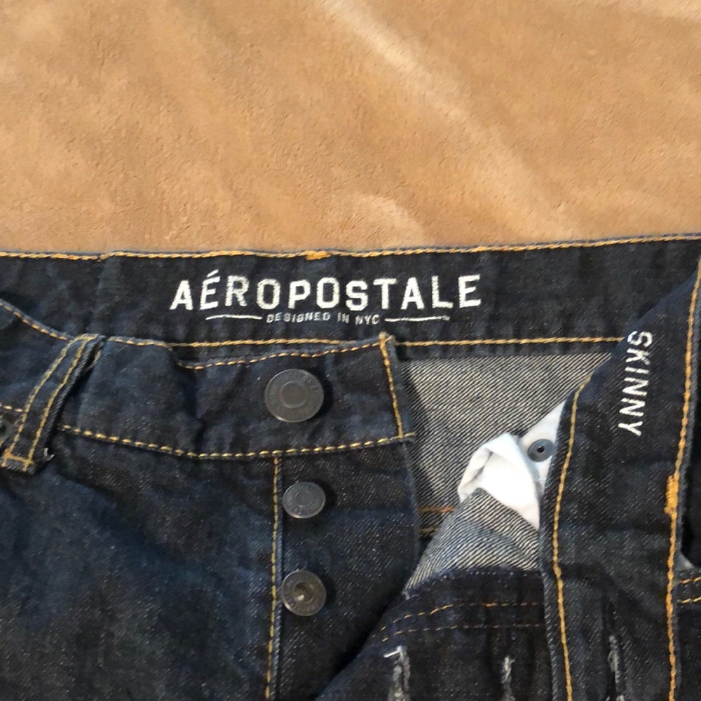 Aeropostale Button Fly Skinny Jeans